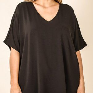 Black Pocket Top